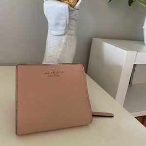 Pink Leather skate Spade Wallet